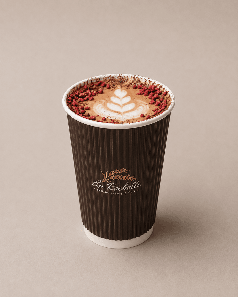 Hot Raspberry Mocha latte