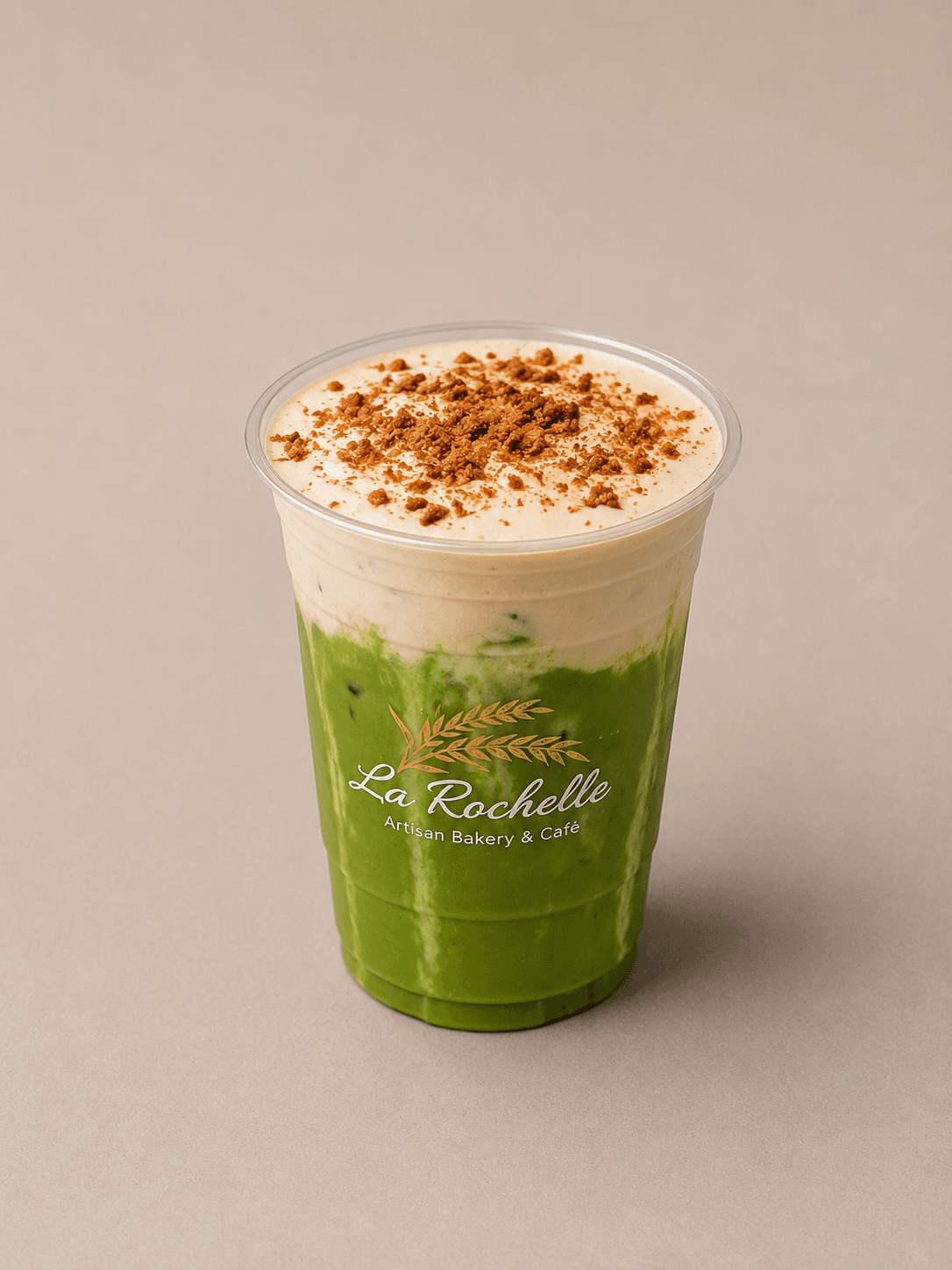 Peach Matcha Latte